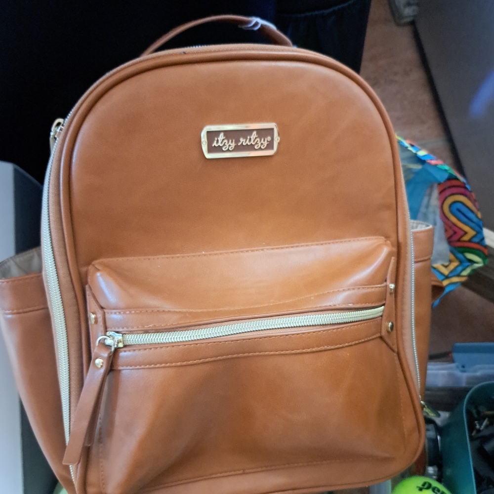 Itzy Ritzy Tan Backpack
